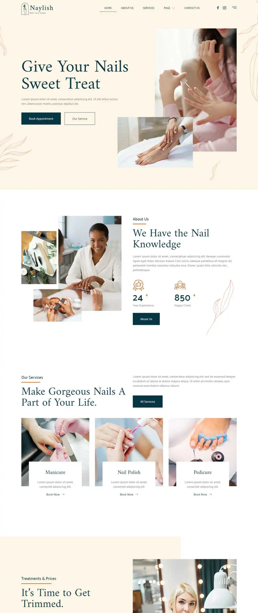 nail art website developer