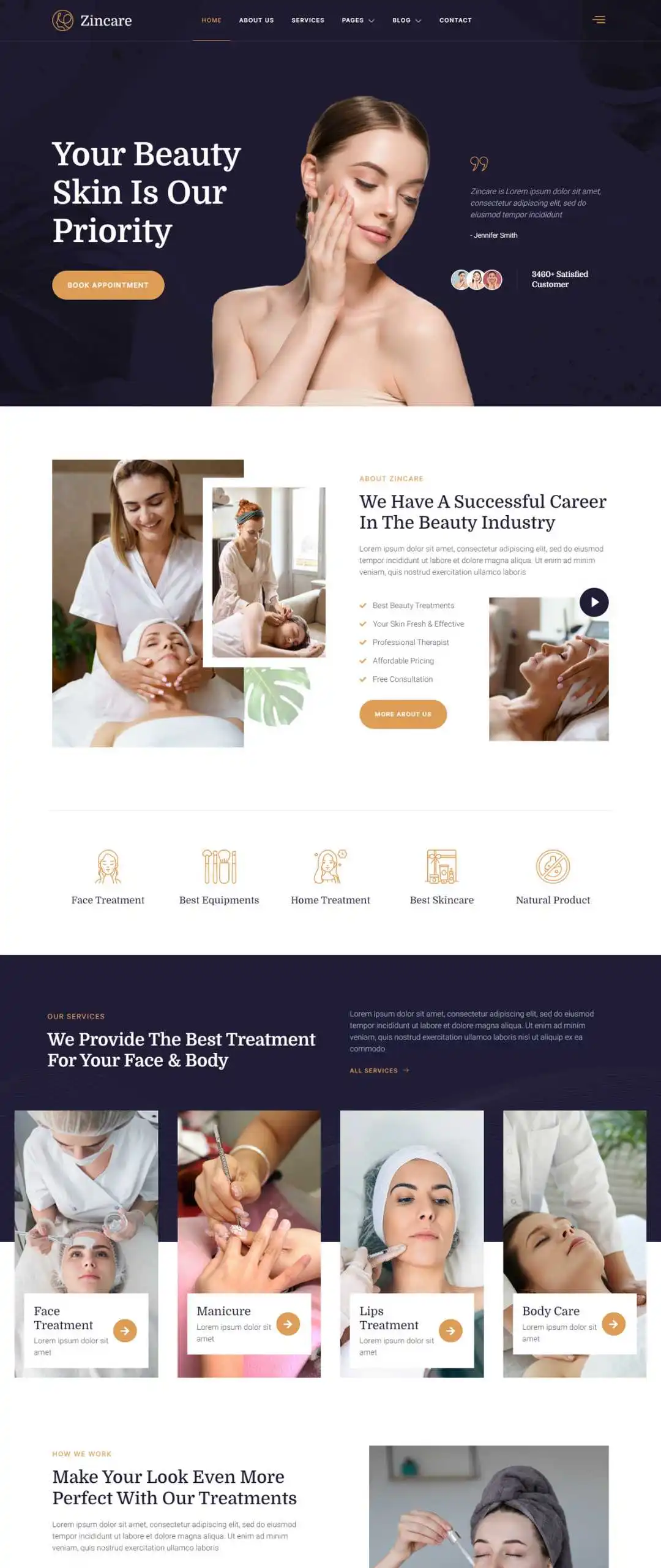 website design for spa in usa